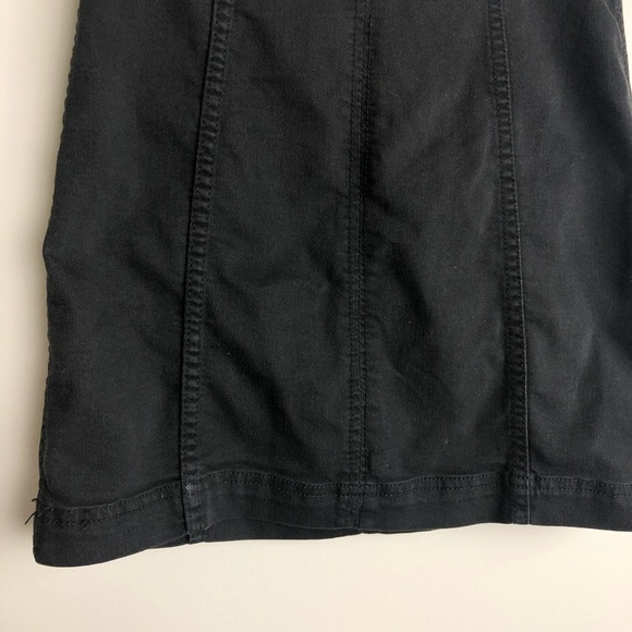 FREE PEOPLE Black Denim Mini Skirt - Picture 4 of 7